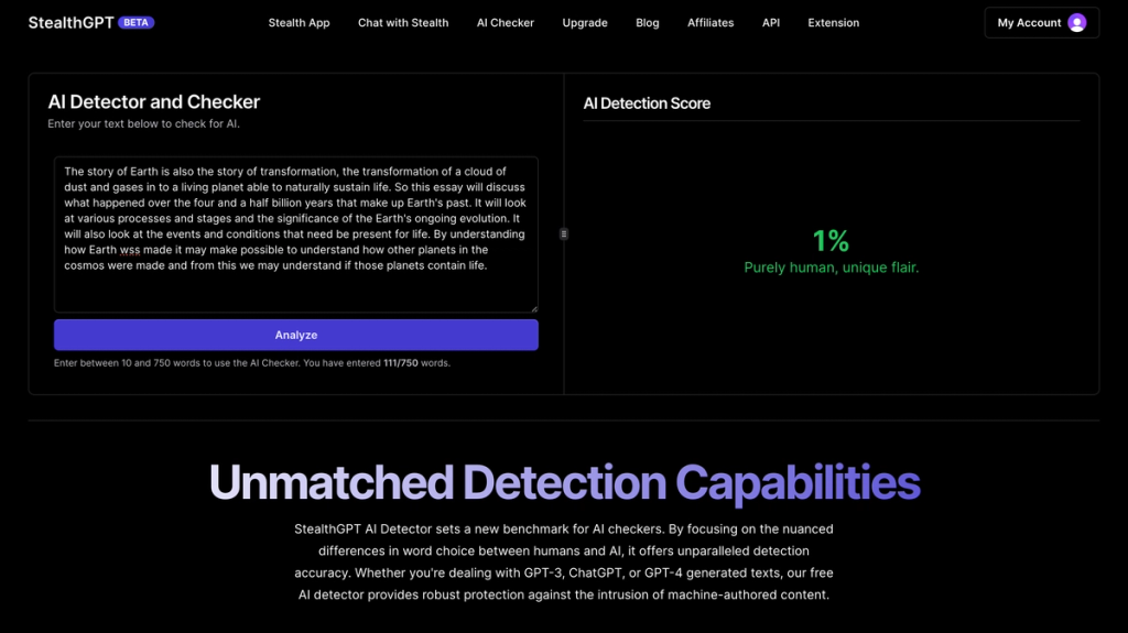 Trying Out AI Checker StealthGPT