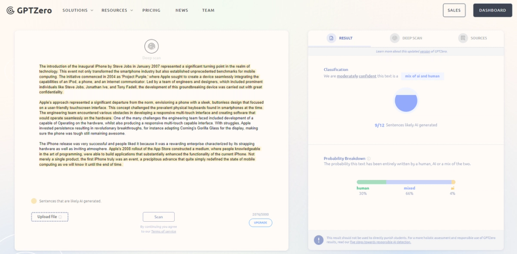 StealthGPT Vs GPTZero