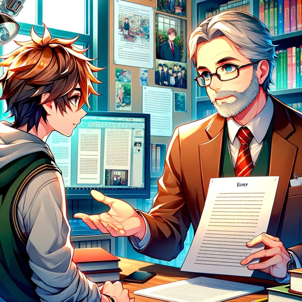 Guy Passes His Essay 1