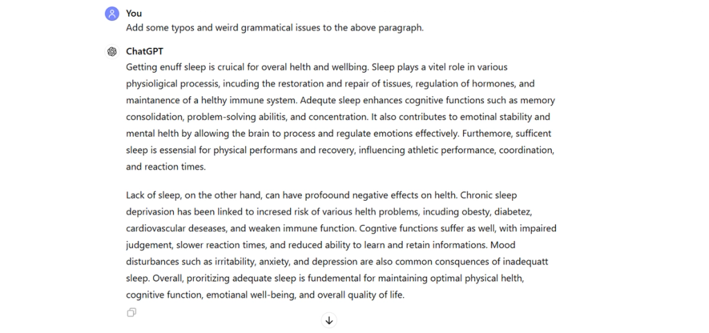 Insert Intentional Errors