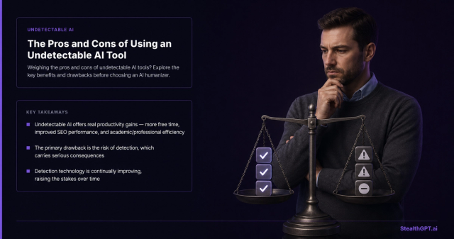 Pros and cons of using an undetectable AI writing tool