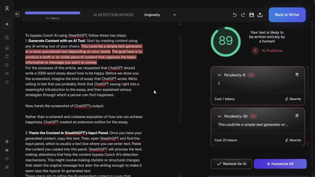 StealthGPT Vs Conch AI StealthGPT