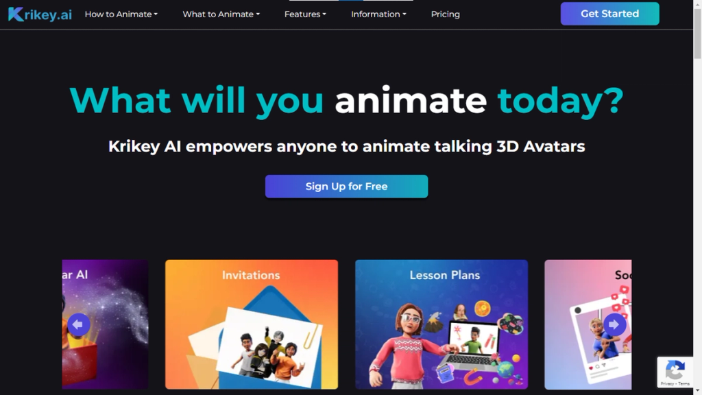 Krikey Ai Page