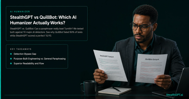 StealthGPT vs QuillBot: Which AI Humanizer Actually Works?