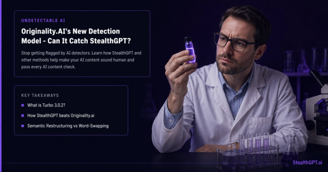 Originality.AI new detection model tested - can it catch StealthGPT humanized content