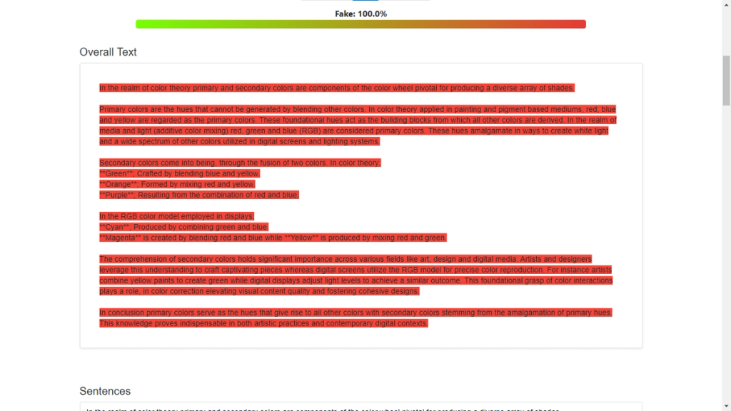 Undetectable AI Against Sapling