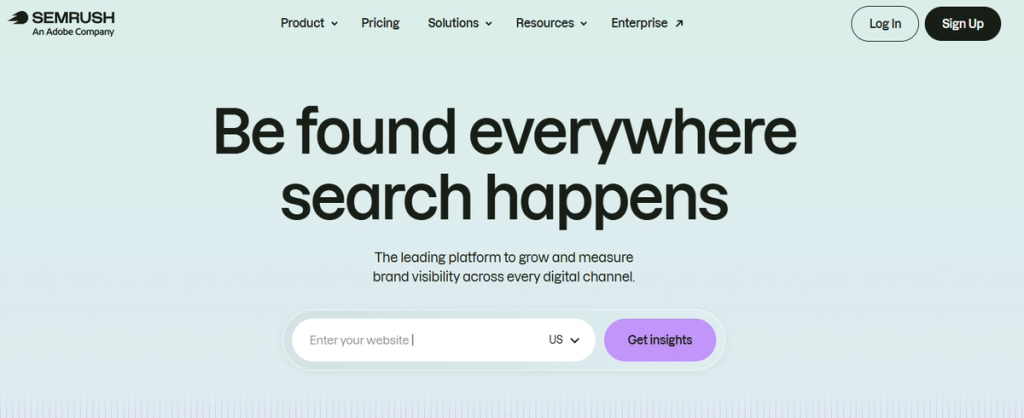 Semrush Homepage