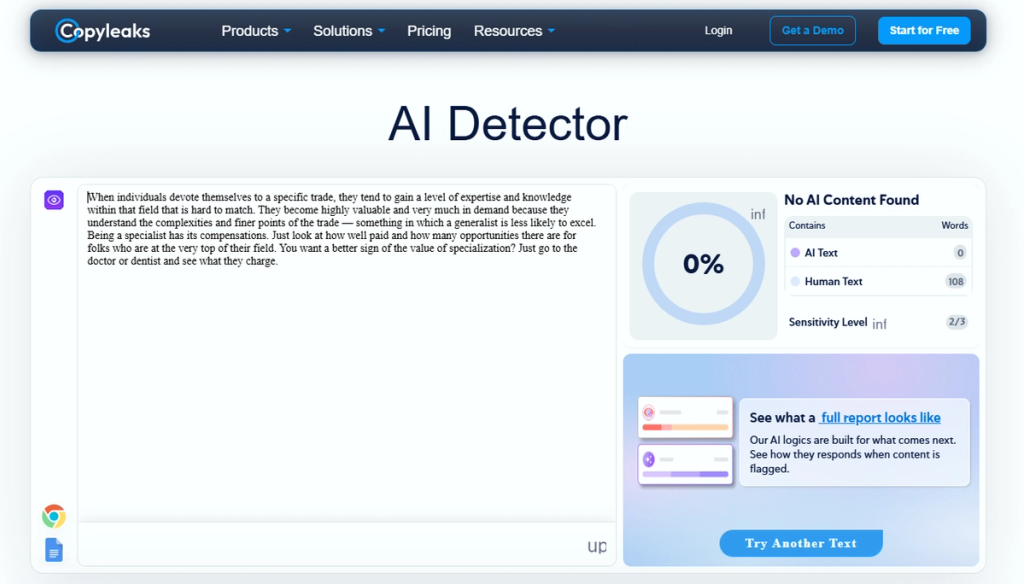 Copyleaks Stealth Gpt Ai Scan 2026