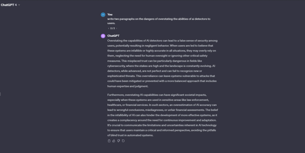 Chatgpt Generated Output