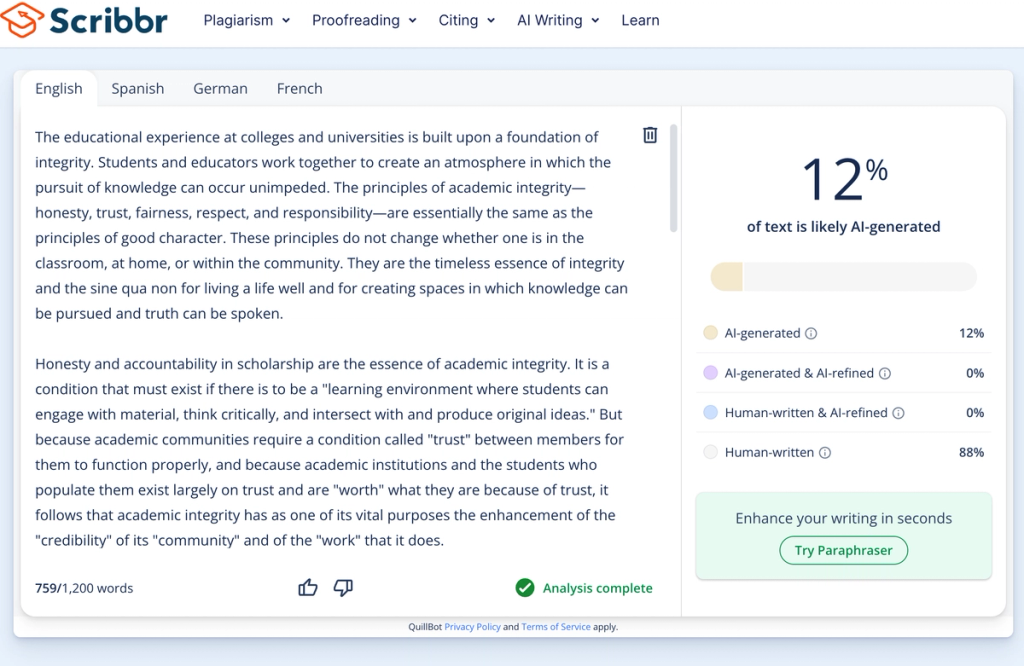Scribbr Stealthwriter StealthGPT