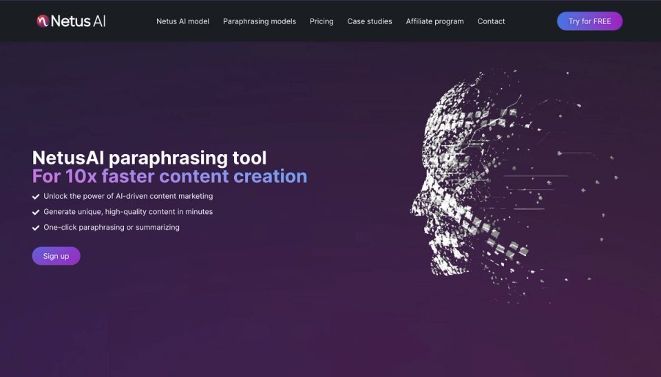 Netus AI Website Netus AI Review