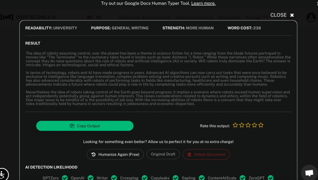 Sapling Vs Undetectable AI StealthGPT