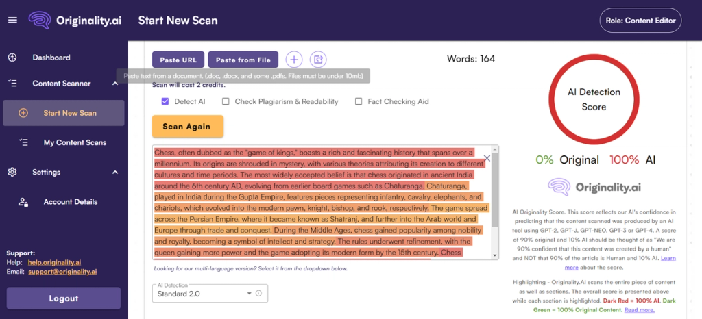 Orginality Scan