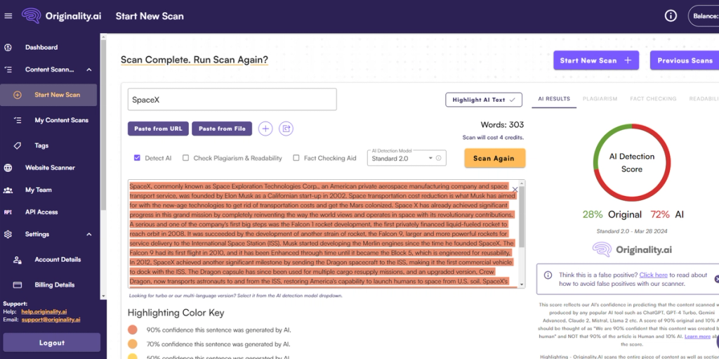 StealthWriter Vs Originality AI