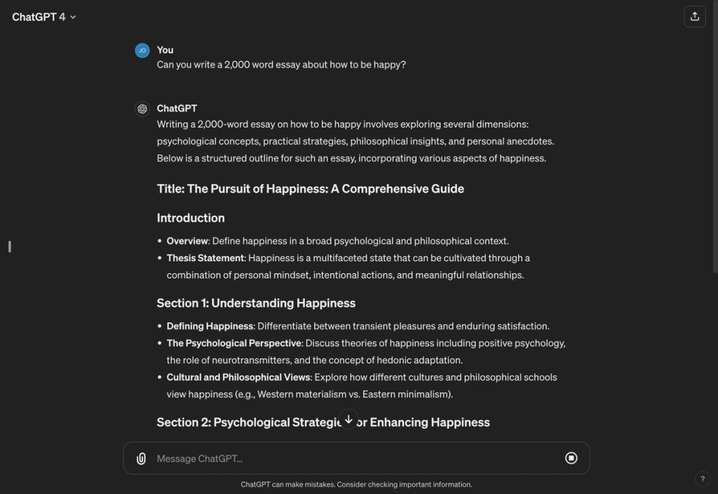 How To Be Happy ChatGPT Prompt StealthGPT