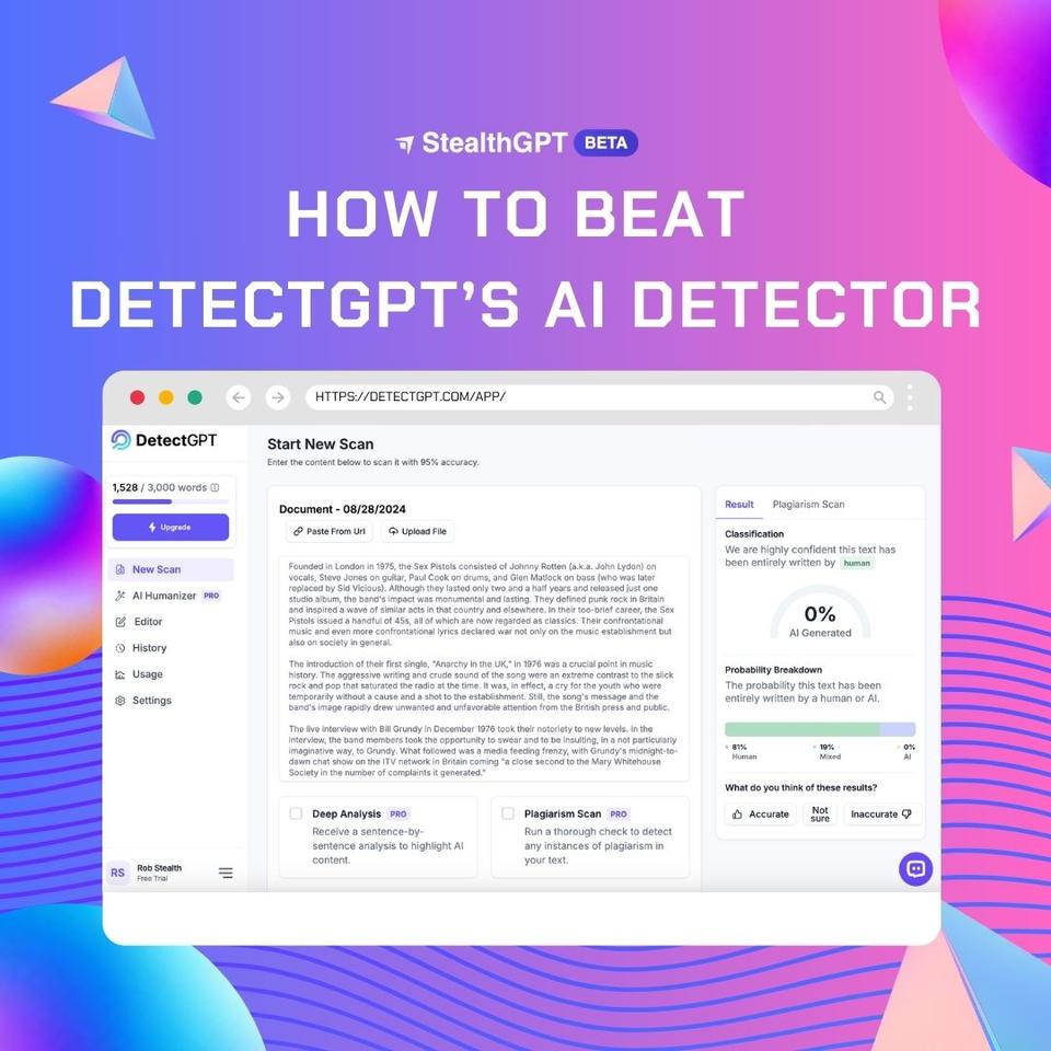 How To Bypass DetectGPT'S AI Detector StealthGPT