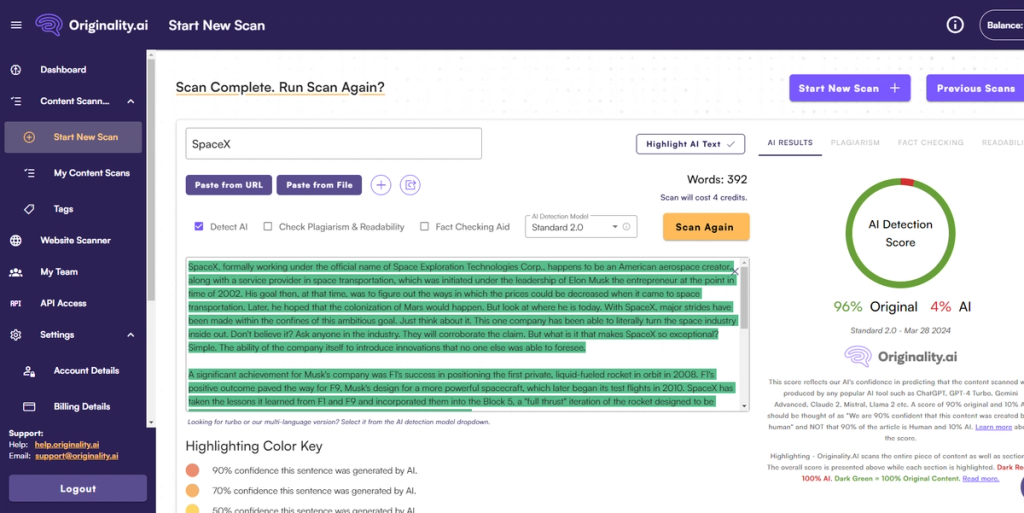 StealthGPT Vs Originality AI