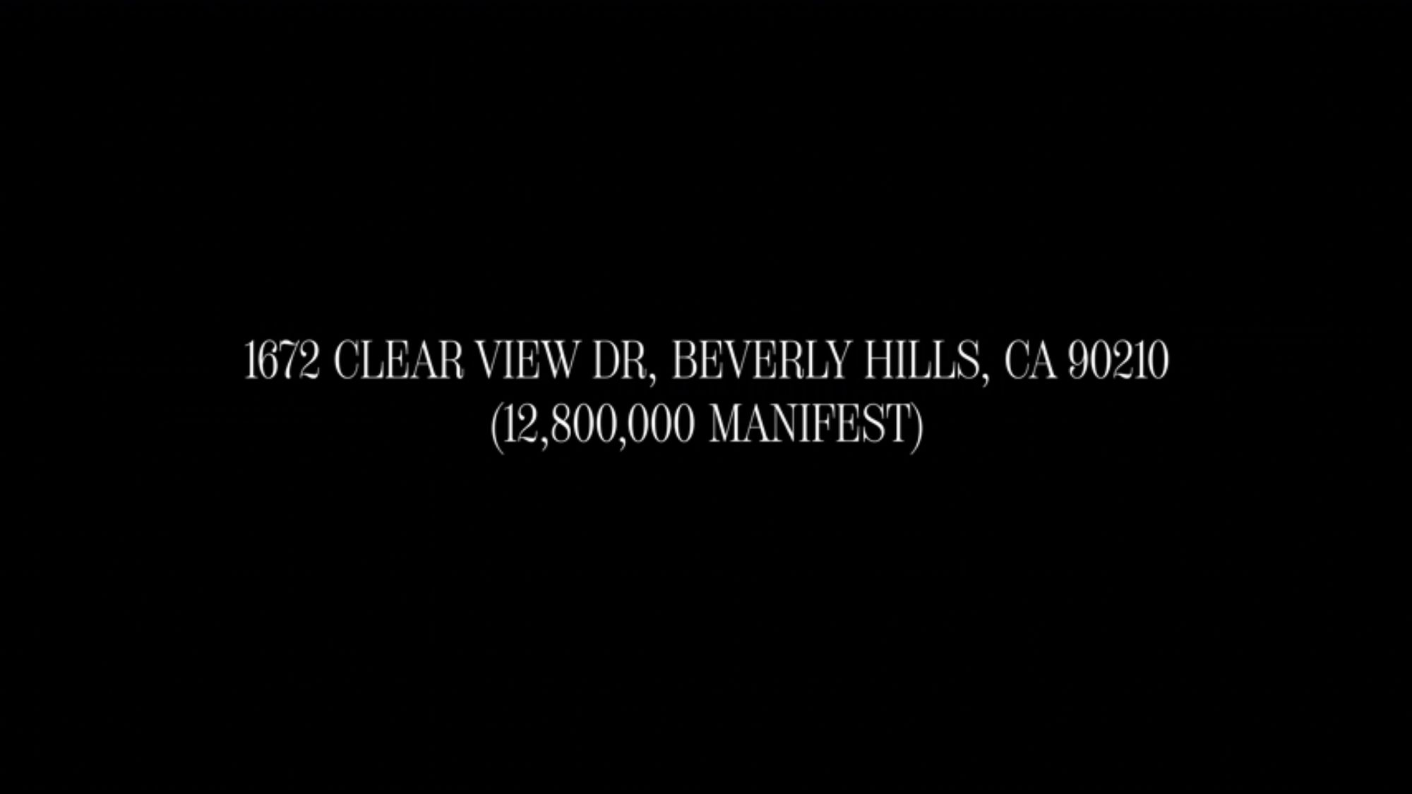 1672 Clear View Dr, Beverly Hills, CA 90210 (12,800,000 Manifest)