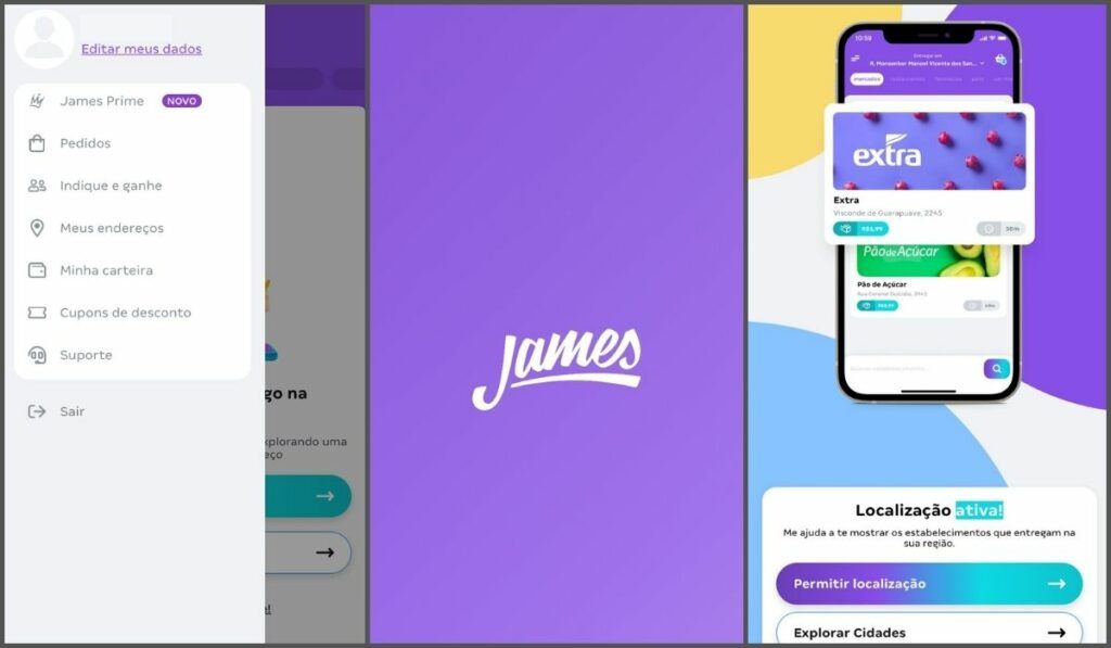 app de delivery James Delivery