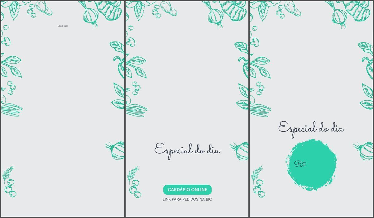 template cardápio saudável II