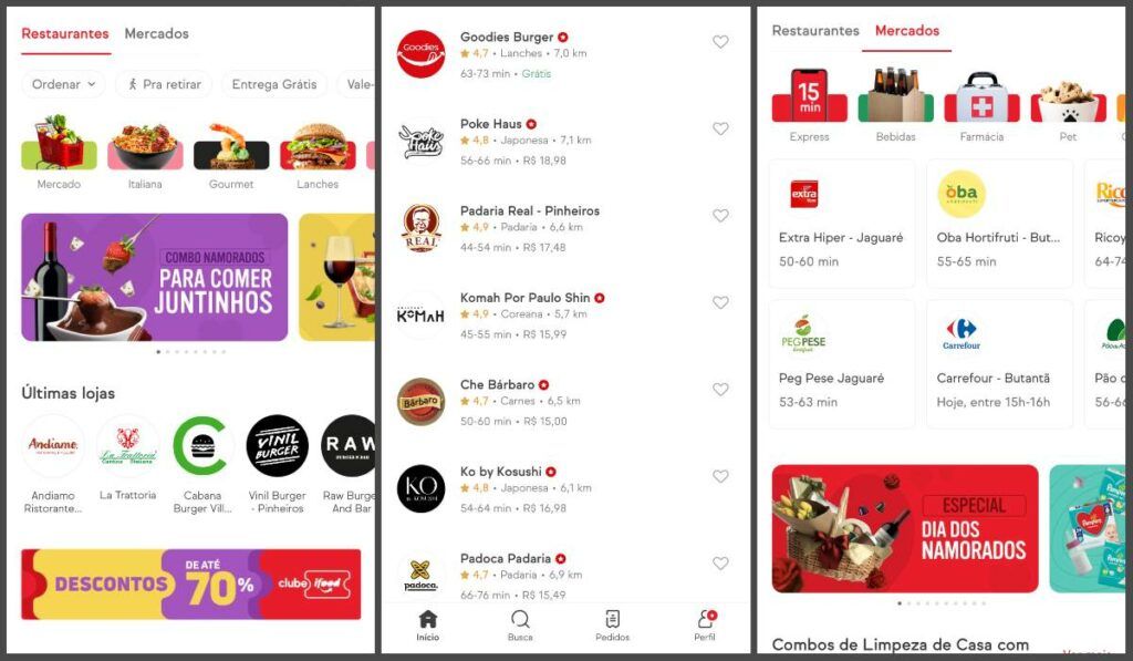 entrega de comida iFood