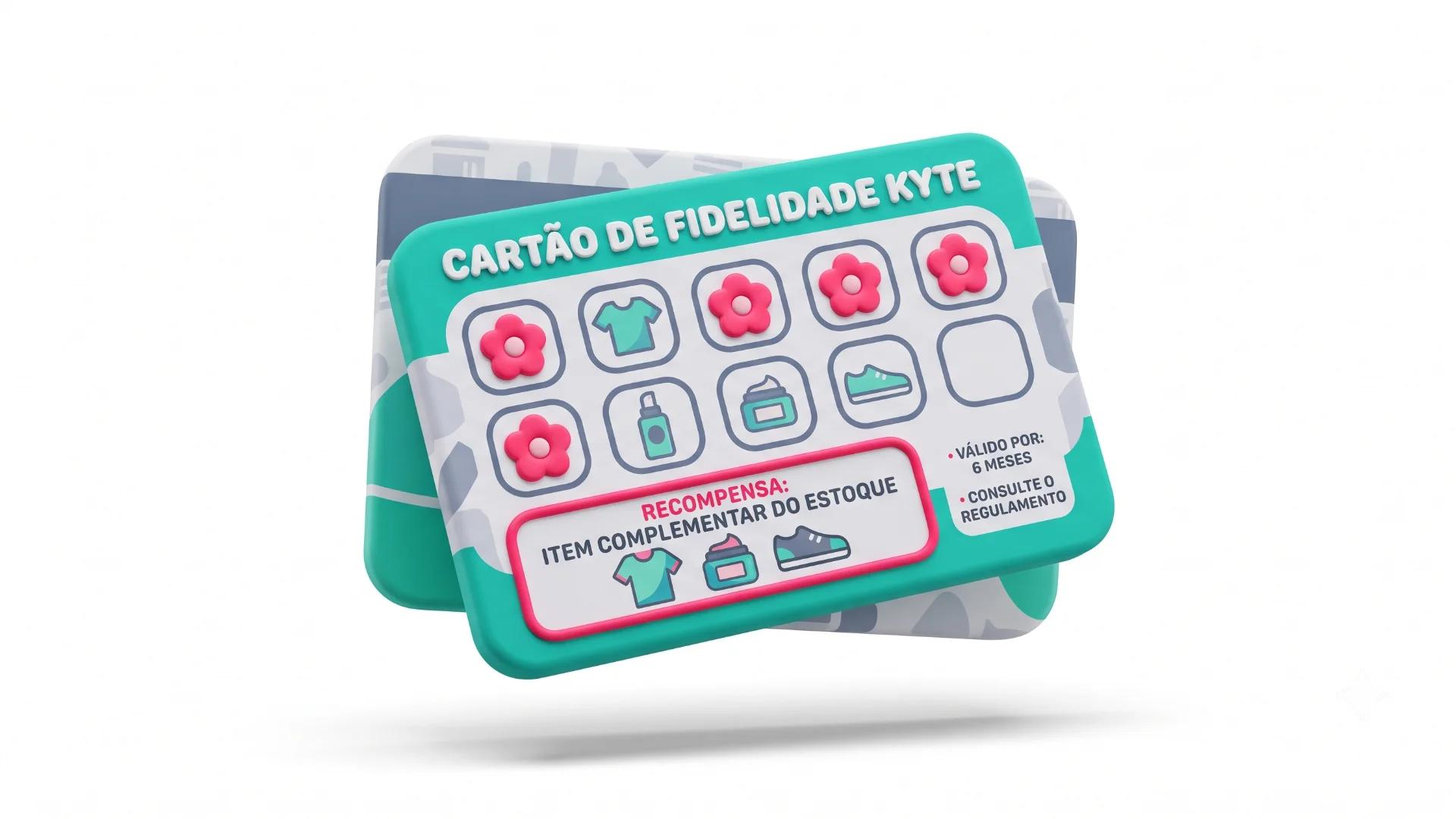 cartão de recompensas no estilo animação 3d