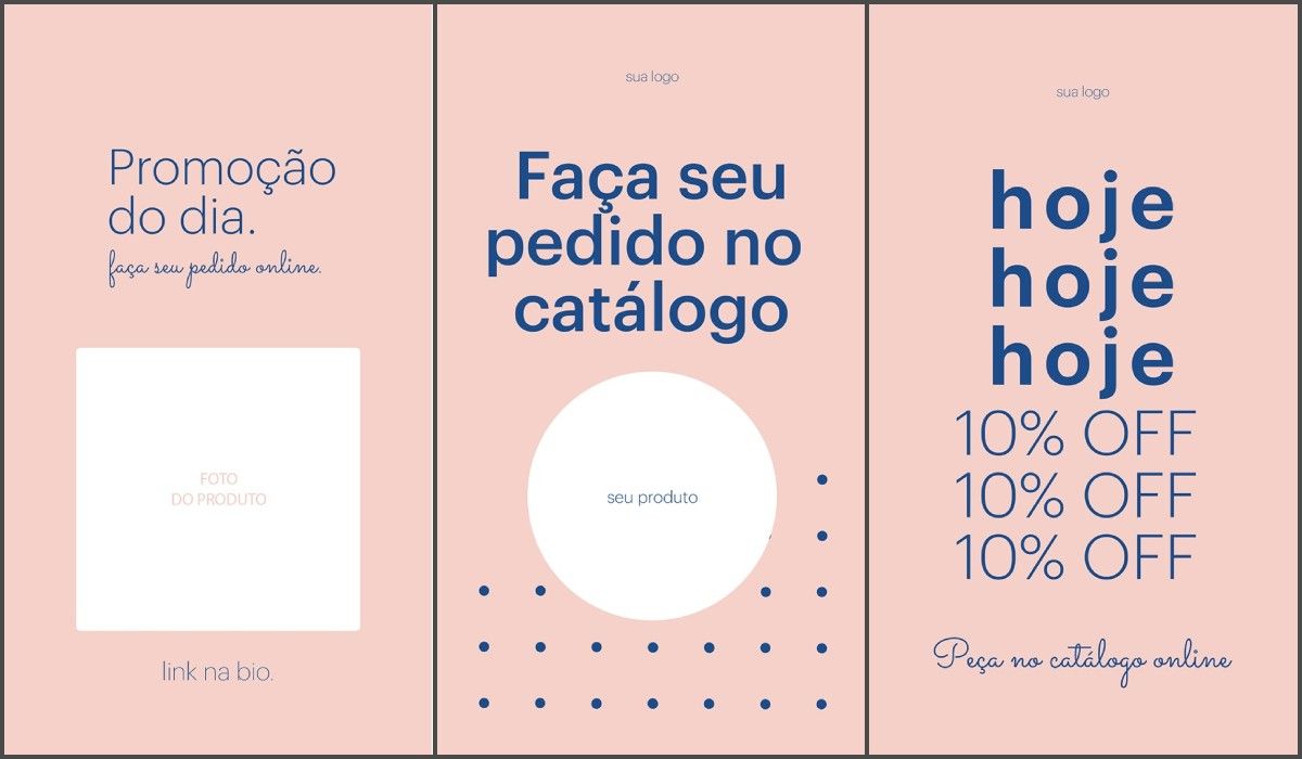 template minimalista rosa
