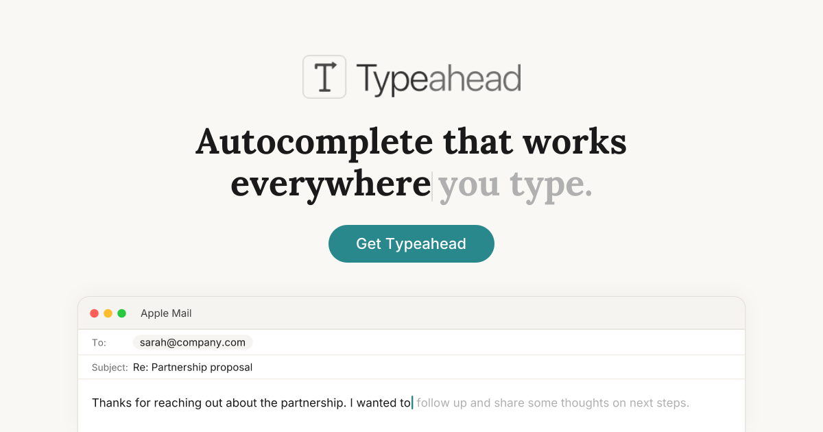 Typeahead cover image