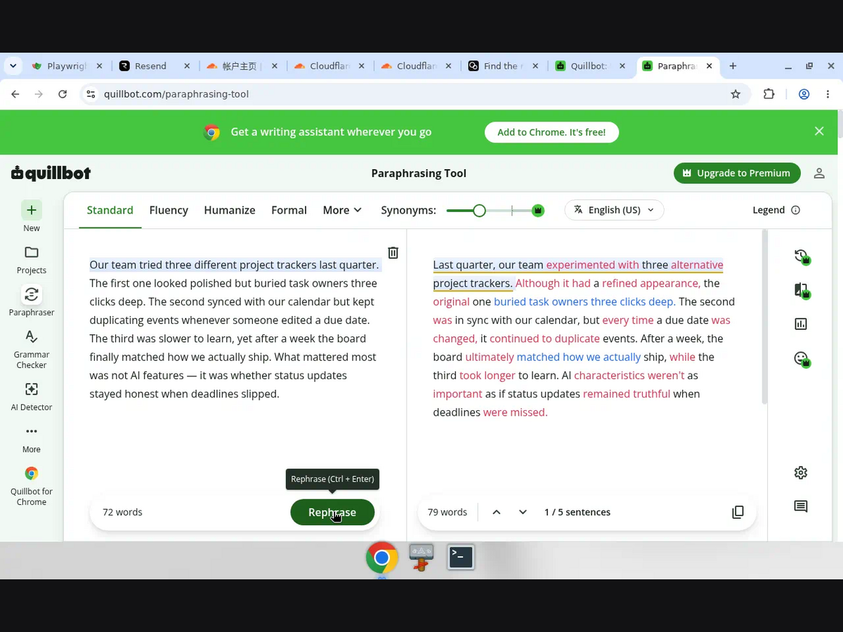 QuillBot Review: 4/5 — Free Paraphrase Works Without Signup