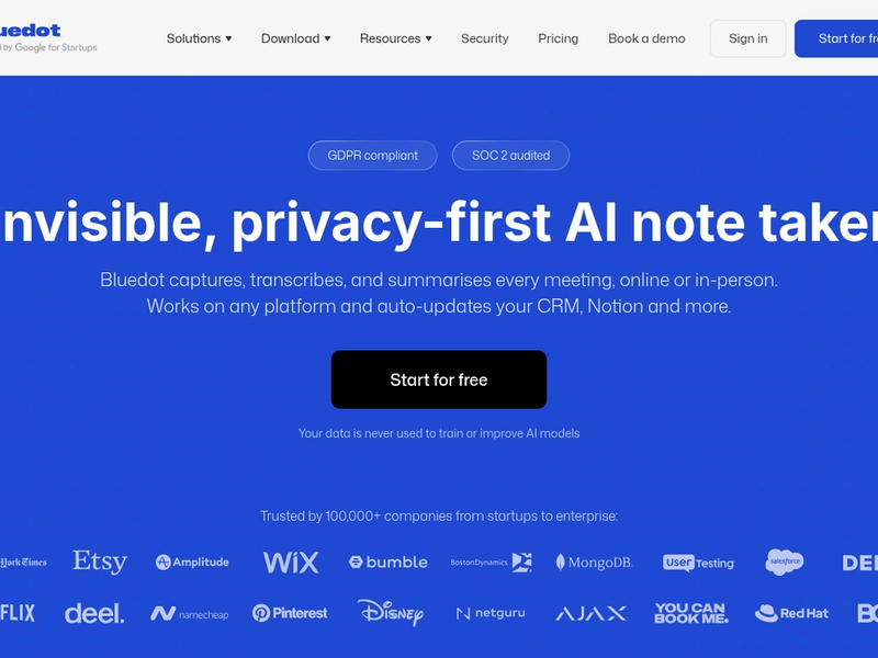 Bluedot cover image