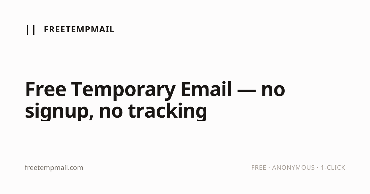 FreeTempMail