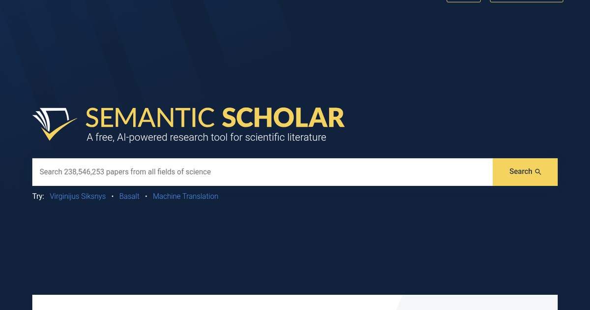 Semantic Scholar