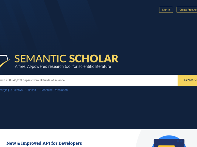 Semantic Scholar cover image