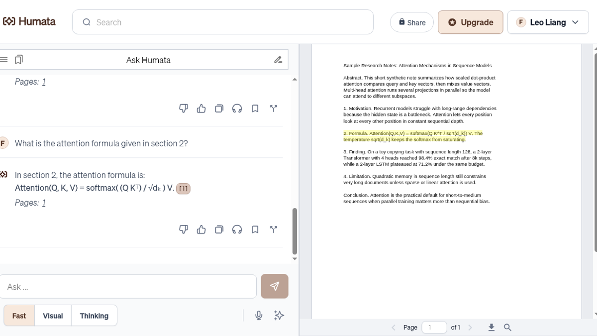 Humata Review: PDF Answers That Jump Back Into the Page (4/5)