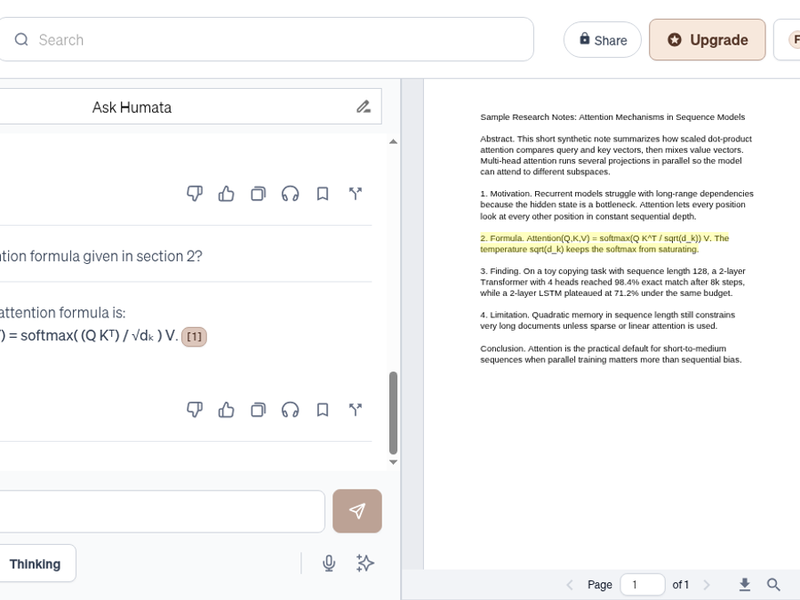 Humata Review: PDF Answers That Jump Back Into the Page (4/5)