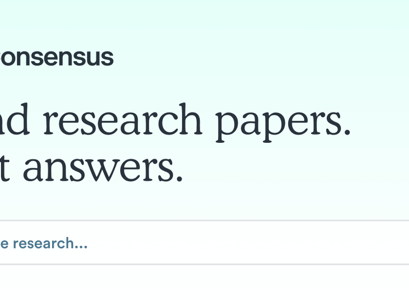 Consensus cover image