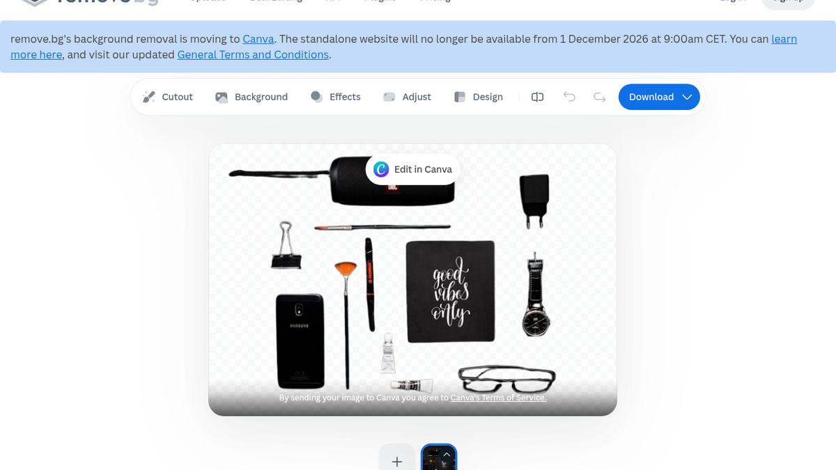 Remove.bg Review: 3/5 — Fast Anonymous Cutouts, Low-Res Free Export, and a Canva Sunset Date