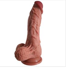 XL Rooster Dual Layer Silicone Dildo