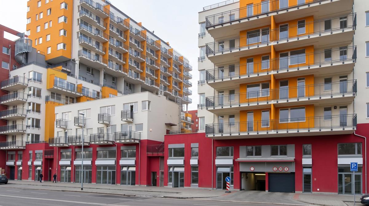 An apartment building in Nová Harfa