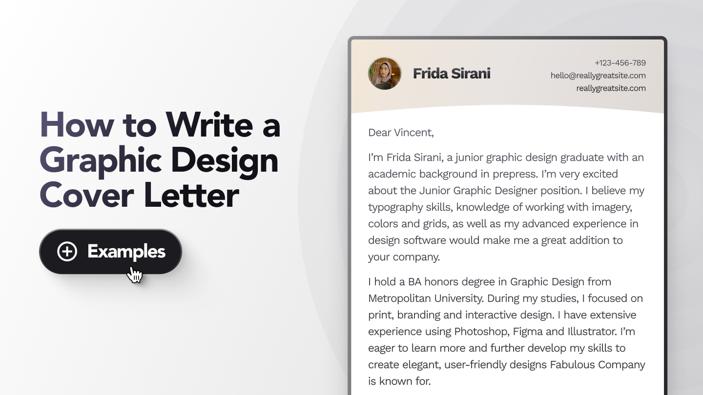 How to Write a Graphic Design Cover Letter (With Examples)