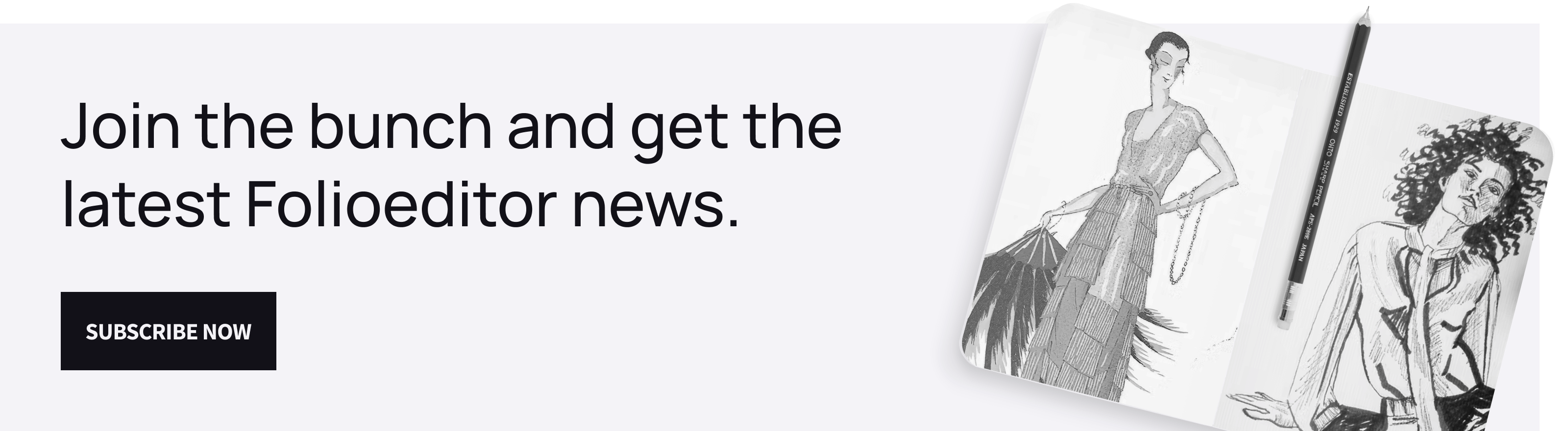 Join the bunch and get the latest Folioeditor news.
