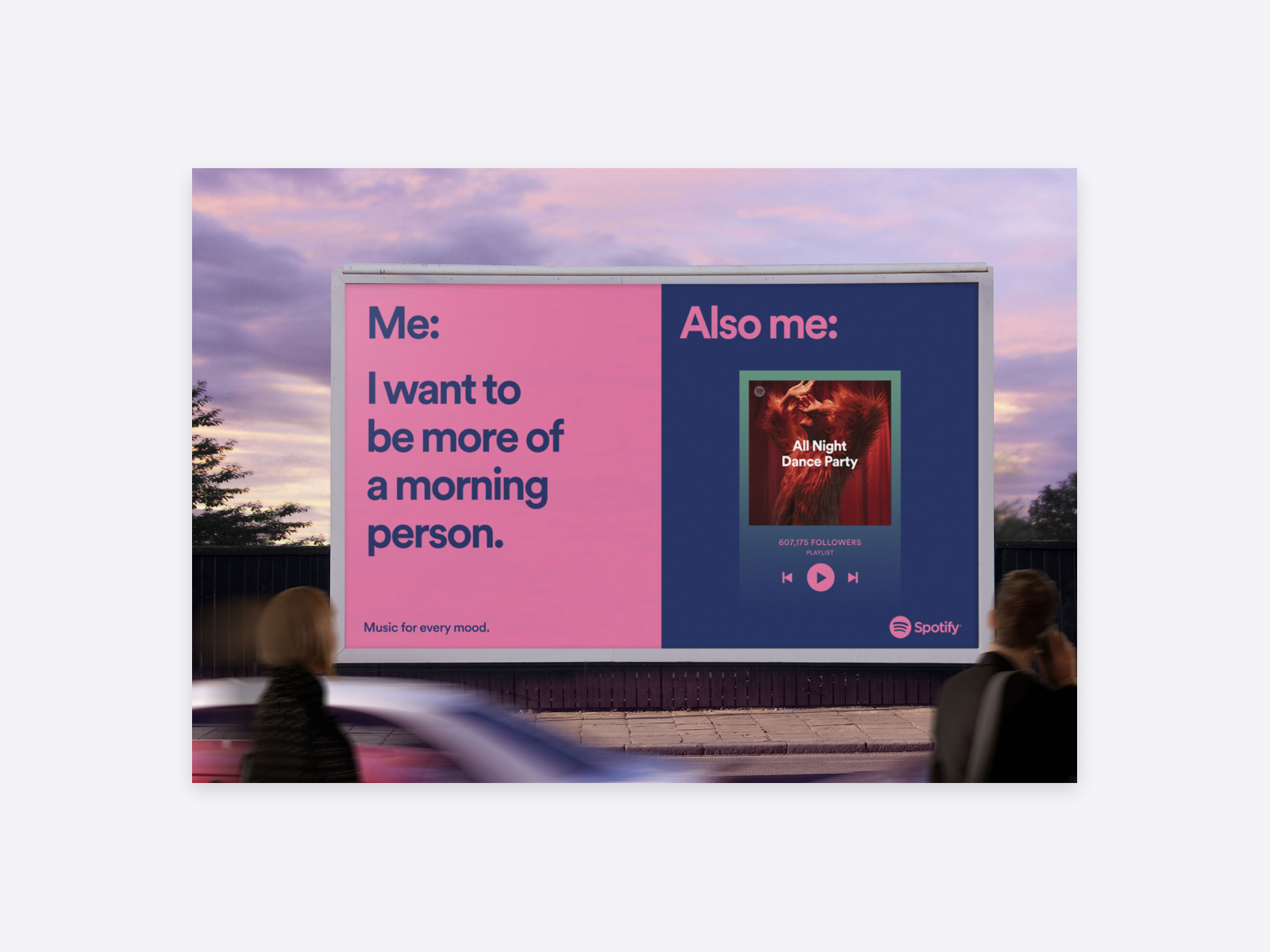 Spotify branded meme example