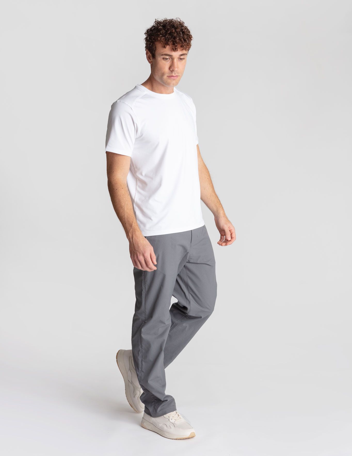 Stretch Khakis - Dark Gray - Relaxed Fit
