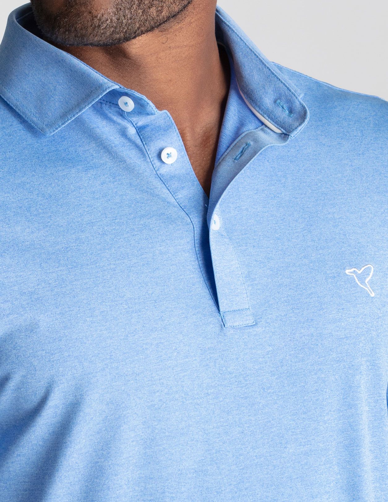 Performance Polo - Light Blue Heather