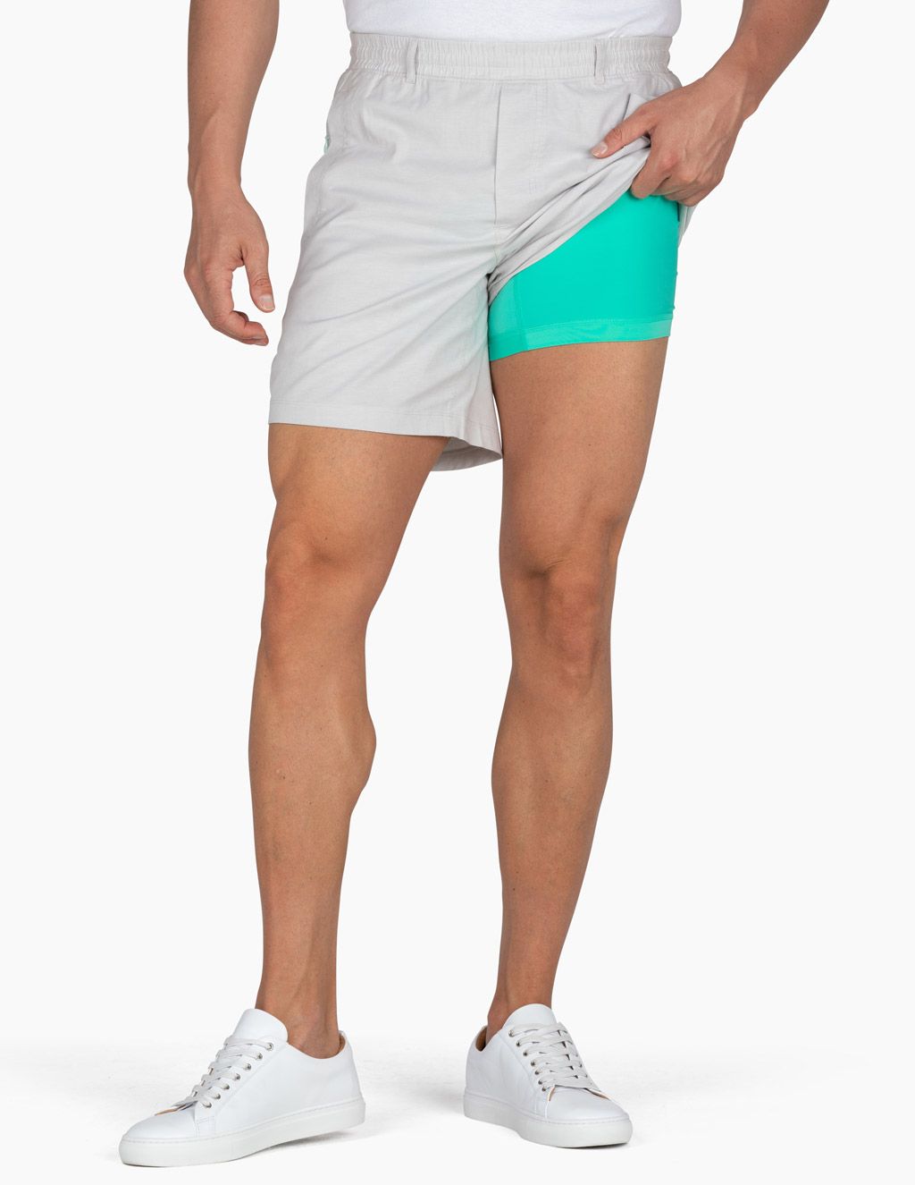 Oxford Shorts - Stone Gray