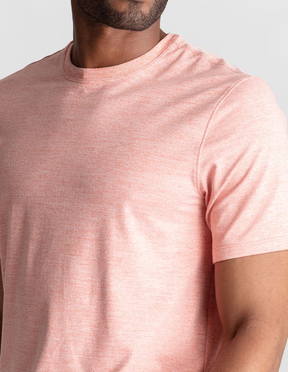 Last Layer Tee - Peach Please Heather (The Hold The Line)
