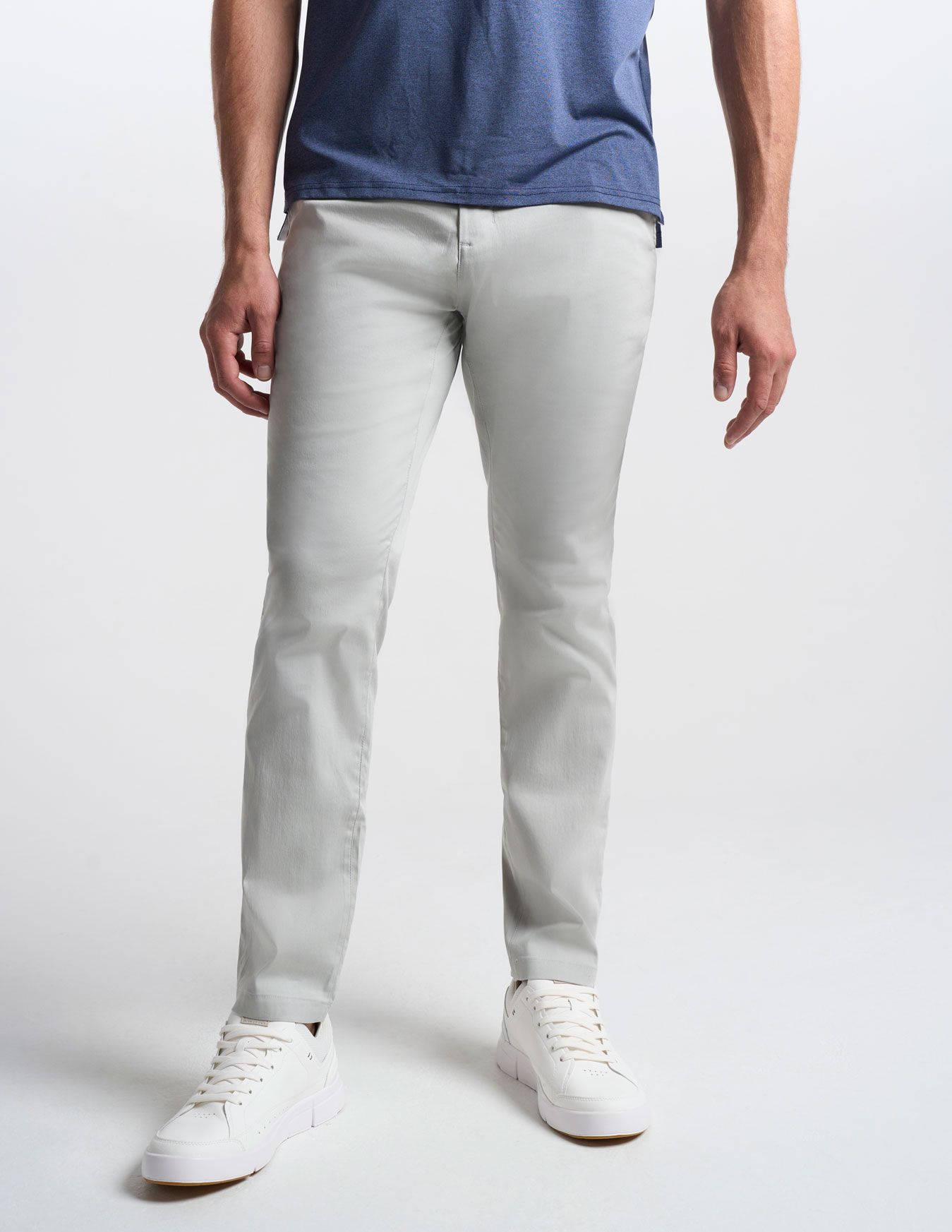 Stretch Khakis - Light Gray