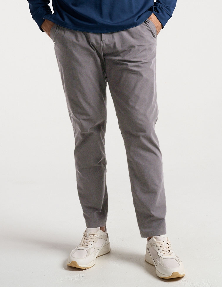 Stretch Khakis - Dark Gray - Classic Fit