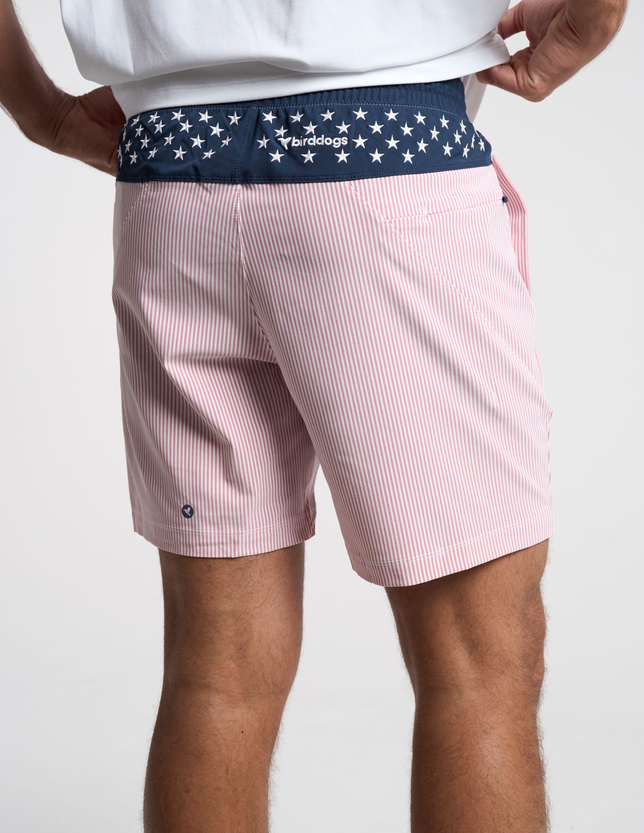 Gym Shorts - Red Seersucker