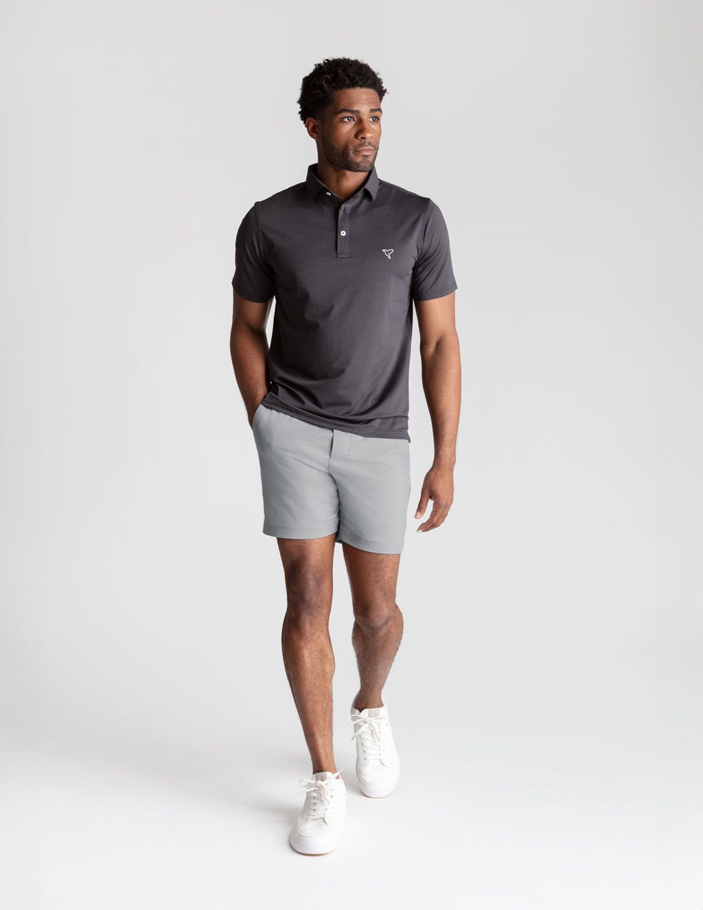 Khaki Shorts - Light Gray
